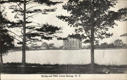 Spring and Mill Postcard