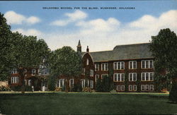 Oklahoma School for the Blind Postcard