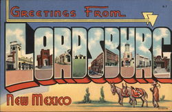 Greetings from Lordsburg Postcard