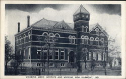 Working Men's Institute and Museum New Harmony, IN Postcard Postcard Postcard