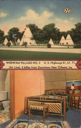 Wigwam Village No. 3 New Orleans, LA Postcard Postcard 