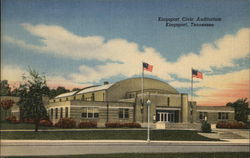 Kingsport Civic Auditorium Tennessee Postcard Postcard Postcard