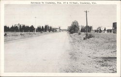 Entrance to Couderay Postcard