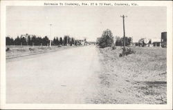 Entrance to Couderay Wisconsin Postcard Postcard Postcard