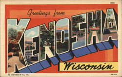 Greetings from Kenosha, Wisconsin Postcard