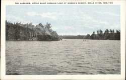 The Narrows, Little Saint Germain Lake at Sisson's Resort Eagle River, WI Postcard Postcard Postcard