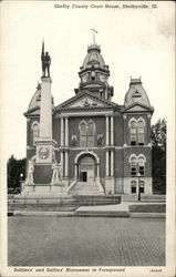 Shelby County Court House Shelbyville, IL Postcard Postcard Postcard