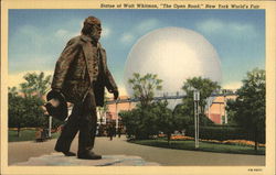 Statue of Walt Whitman Postcard