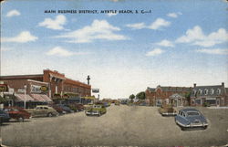 Main Business District Myrtle Beach, SC Postcard Postcard Postcard