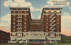 Hotel McCurdy Evansville, IN Postcard Postcard Postcard