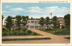 Home Lawn Mineral Springs Martinsville, IN Postcard Postcard Postcard