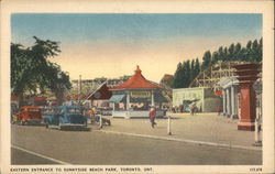Eastern Entrance to Sunnyside Beach Park Postcard