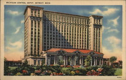 Michigan Central Depot Detroit, MI Postcard Postcard Postcard