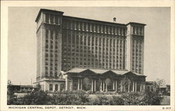 Michigan Central depot Postcard