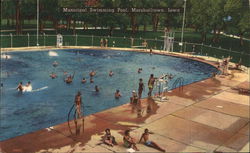 Municipal Swimming Pool Marshalltown, IA Postcard Postcard Postcard