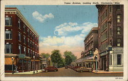 Yazoo Avenue, Looking North Postcard