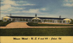 Manor Motel Joliet, IL Postcard Postcard Postcard