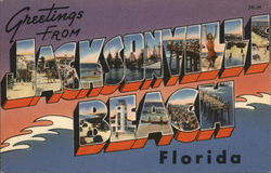 Greetings from Jacksonville Beach Florida Postcard Postcard Postcard