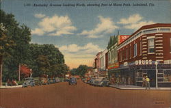 Kentucky Avenue Looking North, Showing Part of Munn Park Postcard