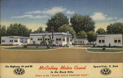 McColley Motor Court Spearfish, SD Postcard Postcard Postcard