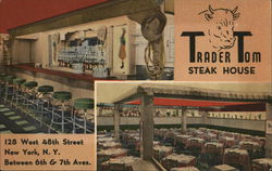 Trader Tom Steak House Postcard