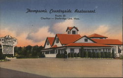 Thompson's Countryside Restaurant Charlton, MA Postcard Postcard Postcard