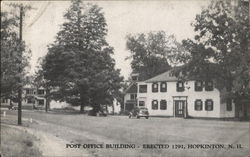 Post Office Building - Erected 1791 Hopkinton, NH Postcard Postcard Postcard