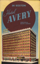Hotel Avery Boston, MA Postcard Postcard Postcard