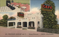 Cozy Cafe & Bar Limon, CO Postcard Postcard Postcard