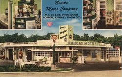 Brooks Motor Company Postcard