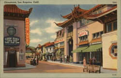 Chinatown Los Angeles, CA Postcard Postcard Postcard