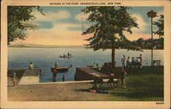 Bathing at the Park, Skaneateles Lake Postcard