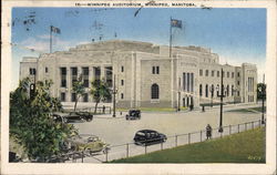 Winnipeg Auditorium Manitoba Canada Postcard Postcard Postcard