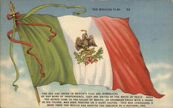 The Mexican Flag Flags Postcard Postcard Postcard