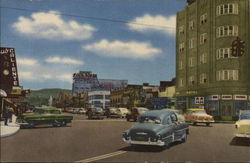 Tijuana, Mexico-Showing Hotel Nelson on Right Postcard