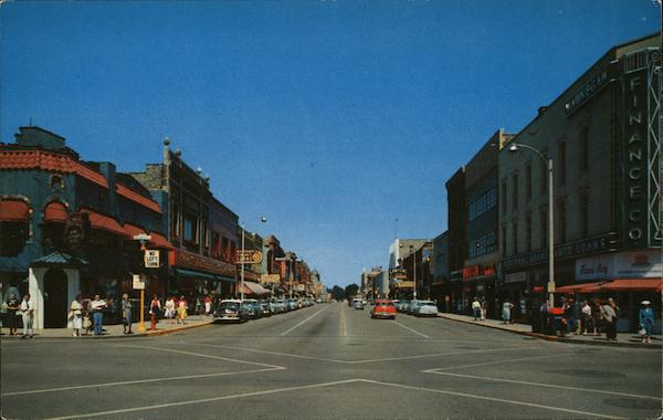 Genesee Street Looking North Waukegan Illinois