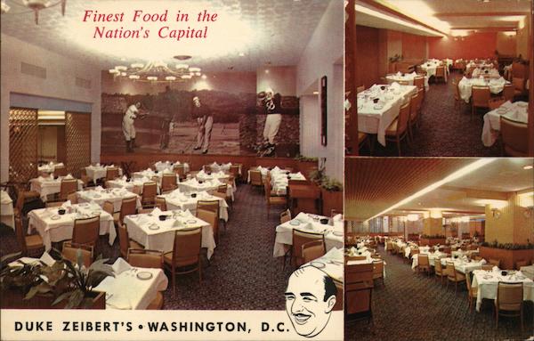 Duke Zeibert's Restaurant Washington District of Columbia