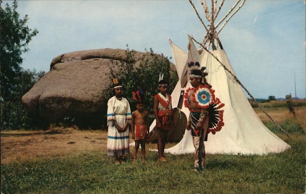 Indians at Pipestone National Monument Minnesota