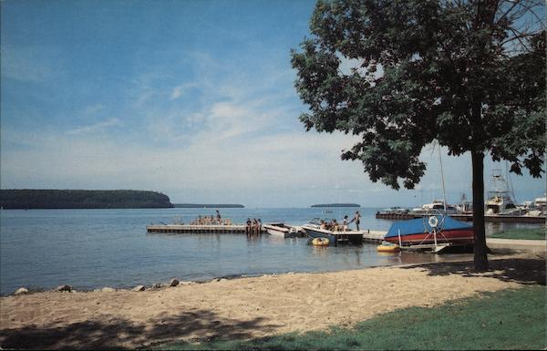 View of Ephraim Harbor Wisconsin