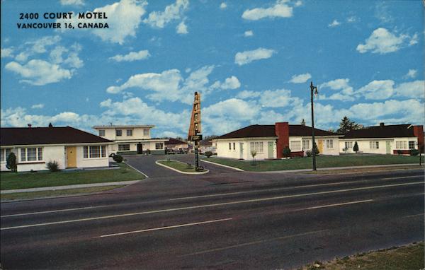 2400 Court Motel Vancouver BC Canada British Columbia