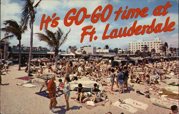 Enjoying the Sun at the Beach Fort Lauderdale Florida