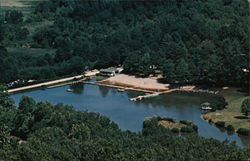 Aerial View of Blue Star Camp For Girls and Boys Hendersonville, NC Postcard Postcard Postcard