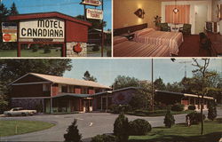 Motel Canadiana Postcard