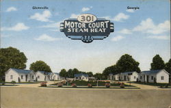 301 Motor Court Postcard