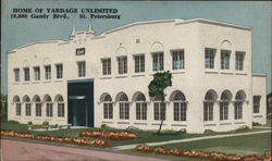 Home of Yardage Unlimited Postcard