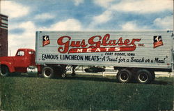 Gus Glaser Meats Postcard