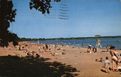 Municipal Bathing Beach Postcard