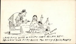 From an Original Etching by Wm. Standing, Noted Indian Artist Postcard