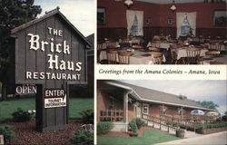 View of the Brick Haus Restaurant Postcard