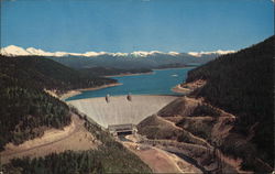 Hungry Horse Dam Columbia Falls, MT Postcard Postcard Postcard